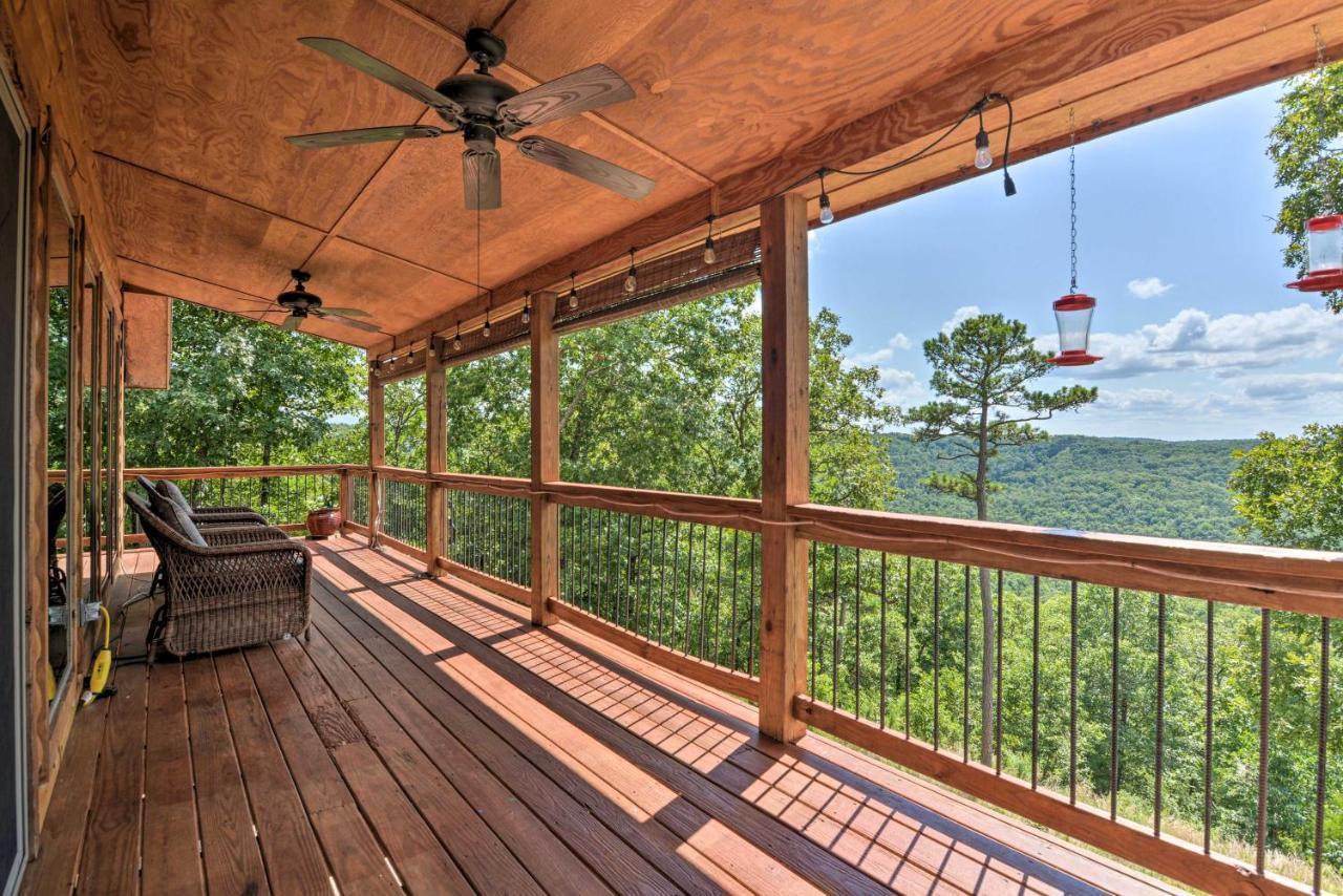 Spacious Log Cabin With Fire Pit And Game Room! Eureka Springs Exterior foto